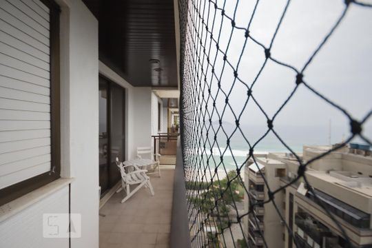 Varanda de apartamento para alugar com 1 quarto, 60m² em Barra da Tijuca, Rio de Janeiro