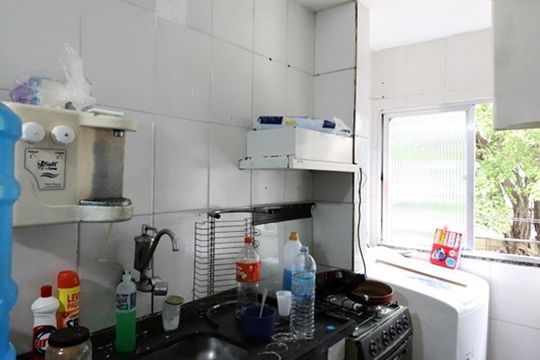 Cozinha de apartamento à venda com 2 quartos, 60m² em Recreio dos Bandeirantes, Rio de Janeiro