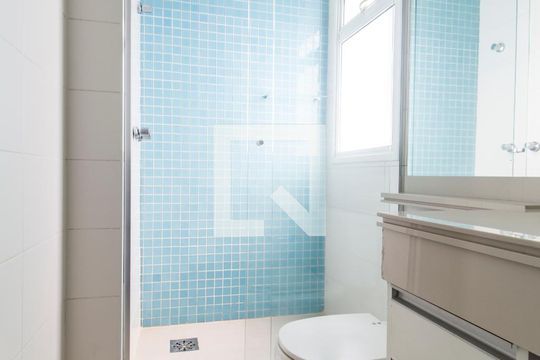 Banheiro da Suíte 1 de apartamento para alugar com 3 quartos, 123m² em Tamboré, Santana de Parnaíba