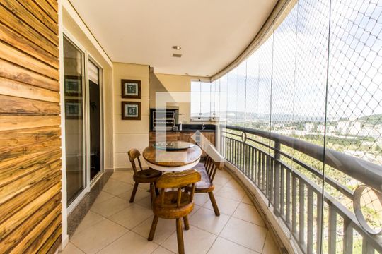 Varanda gourmet de apartamento para alugar com 3 quartos, 123m² em Tamboré, Santana de Parnaíba
