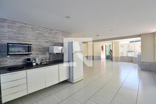 Área comum - Salão de festas de apartamento à venda com 2 quartos, 48m² em Utinga, Santo André