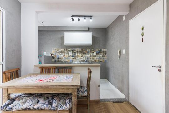 Cozinha de apartamento à venda com 2 quartos, 59m² em Jardim Peri, São Paulo