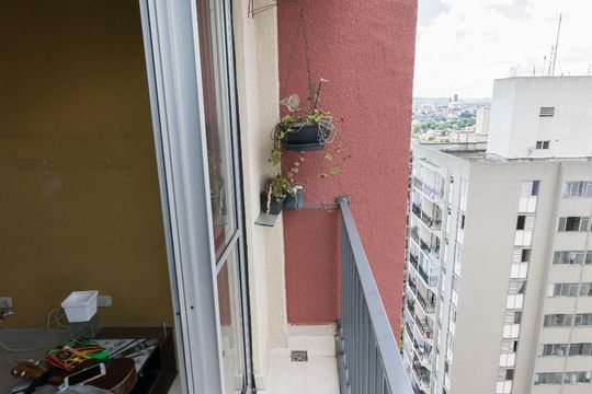 Varanda de apartamento à venda com 3 quartos, 64m² em Jardim Celeste, São Paulo