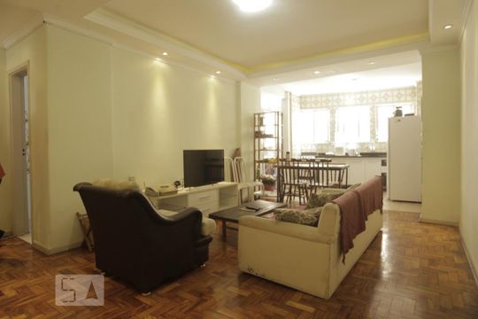Sala de apartamento à venda com 4 quartos, 110m² em República, São Paulo