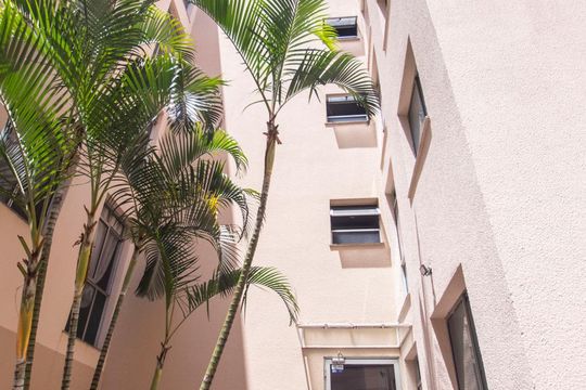 fachada de apartamento para alugar com 2 quartos, 46m² em Vila Pompéia, Campinas