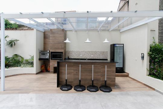 Área comum - Churrasqueira de apartamento à venda com 2 quartos, 77m² em Vila Clementino, São Paulo