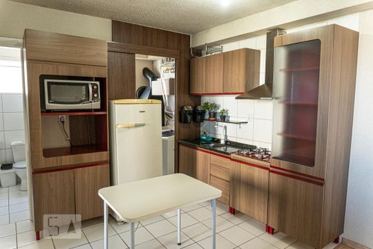 Cozinha de apartamento para alugar com 2 quartos, 48m² em Duque de Caxias, São Leopoldo
