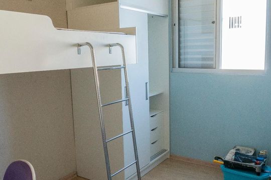 Dormitório 1 de apartamento para alugar com 2 quartos, 48m² em Duque de Caxias, São Leopoldo