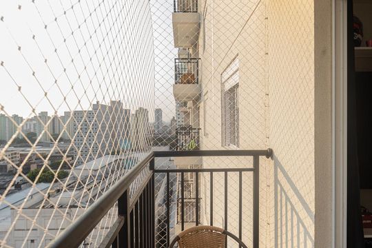 Varanda Sala de apartamento à venda com 1 quarto, 36m² em Brás, São Paulo