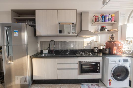 Cozinha de apartamento à venda com 1 quarto, 36m² em Brás, São Paulo
