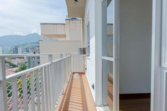 Varanda da Sala de apartamento à venda com 2 quartos, 70m² em Grajaú, Rio de Janeiro