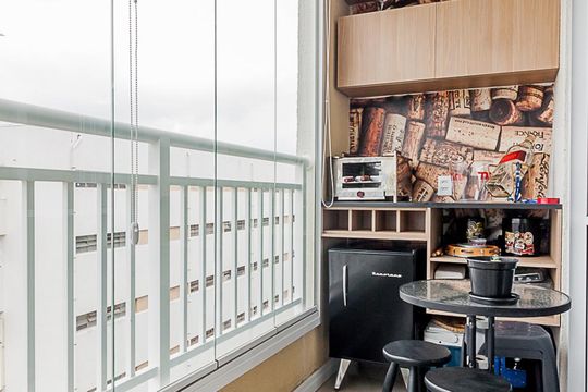 Varanda de apartamento para alugar com 2 quartos, 52m² em Catumbi, São Paulo
