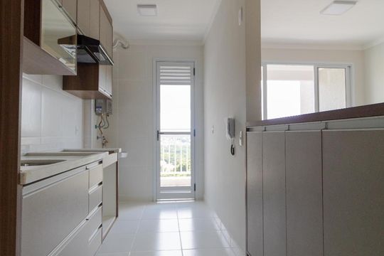 Cozinha de apartamento para alugar com 3 quartos, 71m² em Parque Rural Fazenda Santa Cândida, Campinas