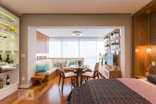 Varanda de kitnet/studio para alugar com 1 quarto, 36m² em Vila Mariana, São Paulo