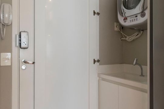 Área de serviço de kitnet/studio para alugar com 1 quarto, 36m² em Vila Mariana, São Paulo