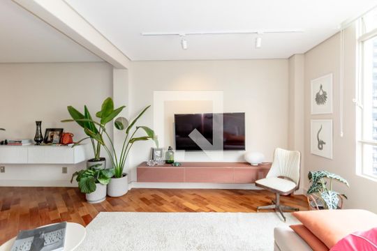 Sala de apartamento para alugar com 2 quartos, 112m² em Pinheiros, São Paulo