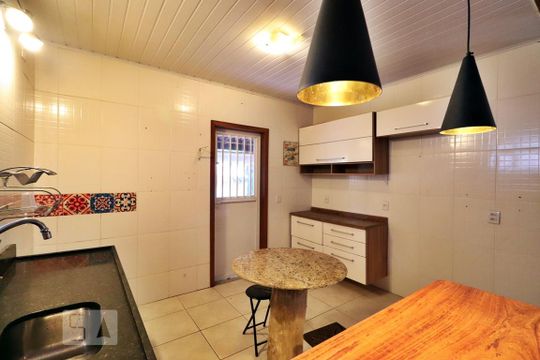 Cozinha de casa de condomínio à venda com 3 quartos, 105m² em Vargem Grande, Rio de Janeiro