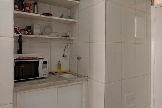 Cozinha de apartamento à venda com 1 quarto, 45m² em Campos Elíseos, São Paulo