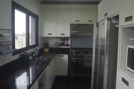 Cozinha de apartamento à venda com 3 quartos, 190m² em Parque Bairro Morumbi, São Paulo