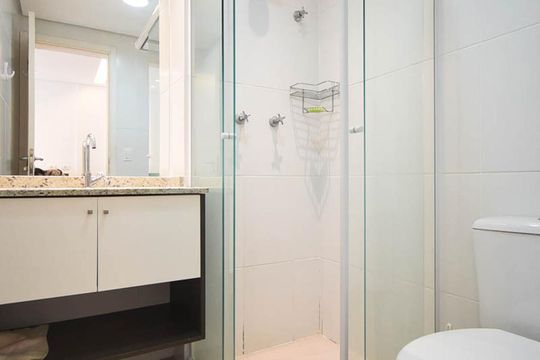 Banheiro Suíte de kitnet/studio para alugar com 1 quarto, 35m² em Jardim Ampliação, São Paulo