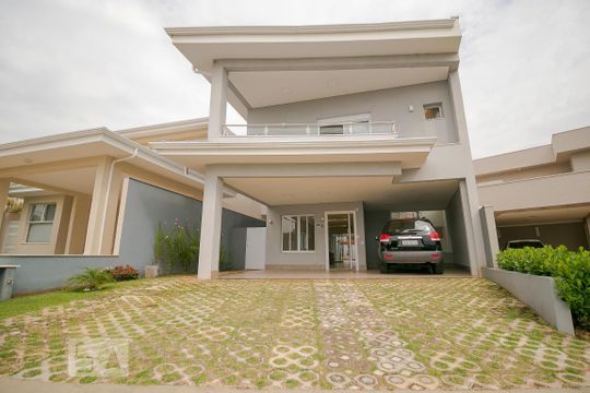 Fachada de casa de condomínio à venda com 3 quartos, 472m² em Vila Hollândia, Campinas