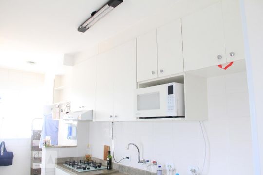 Cozinha de apartamento à venda com 2 quartos, 51m² em Jardim Roma, Jundiaí