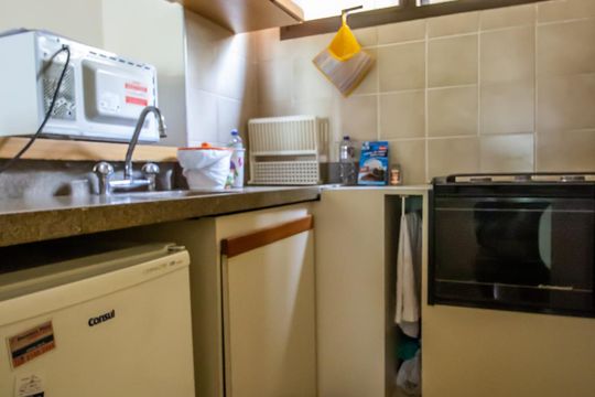Cozinha de apartamento para alugar com 1 quarto, 45m² em Jardim Paulista, São Paulo