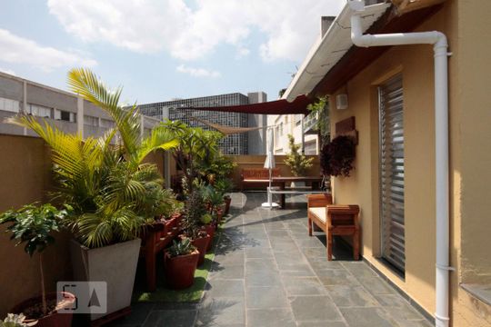 Terraço de kitnet/studio à venda com 1 quarto, 30m² em Bela Vista, São Paulo