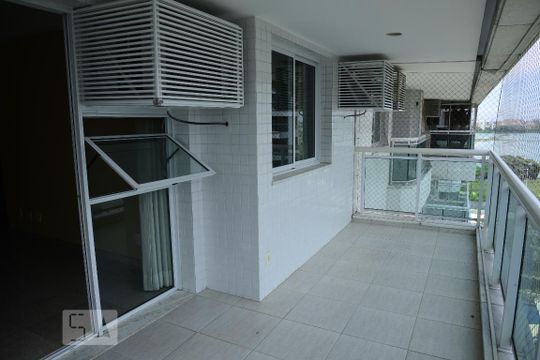 Varanda da Sala de apartamento para alugar com 3 quartos, 119m² em Jacarepaguá, Rio de Janeiro