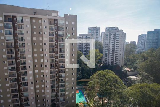 Vista da Varanda da Sala de apartamento para alugar com 2 quartos, 69m² em Vila Andrade, São Paulo