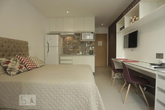 Studio de apartamento para alugar com 1 quarto, 20m² em República, São Paulo