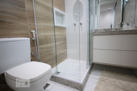 Banheiro da Suíte de apartamento à venda com 2 quartos, 98m² em São Francisco, Niterói