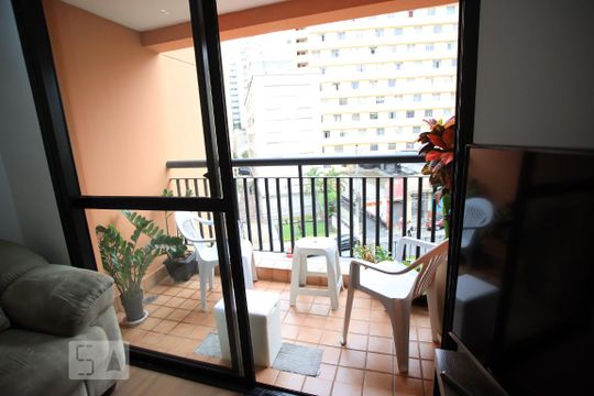 Varanda da Sala de apartamento para alugar com 2 quartos, 60m² em Aclimação, São Paulo