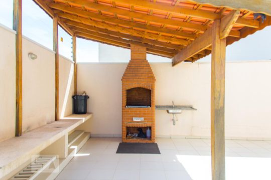 Área comum - Churrasqueira de apartamento à venda com 2 quartos, 59m² em Vila Valparaíso, Santo André