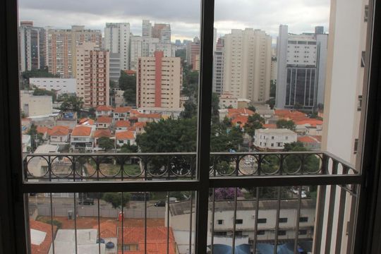 Varanda da Sala de apartamento para alugar com 1 quarto, 55m² em Vila Clementino, São Paulo
