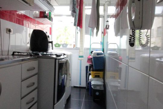 Cozinha e Área de Serviço de apartamento à venda com 2 quartos, 50m² em Vila Portugal, São Paulo