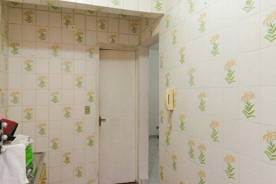 Cozinha e área de serviço de kitnet/studio à venda com 1 quarto, 38m² em Demarchi, São Bernardo do Campo
