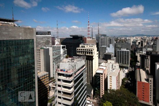 Vista de apartamento à venda com 1 quarto, 105m² em Cerqueira César, São Paulo