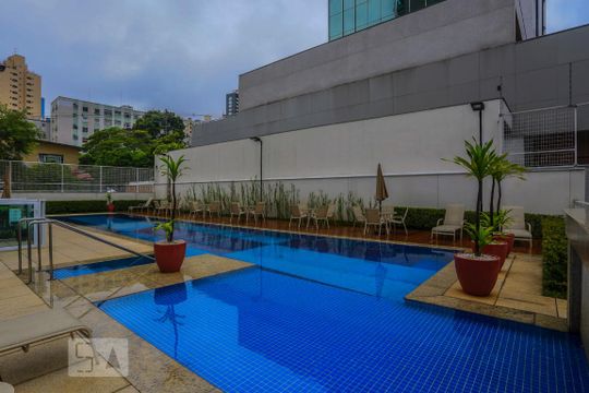 Área comum - Piscina de apartamento para alugar com 1 quarto, 42m² em Paraíso, São Paulo