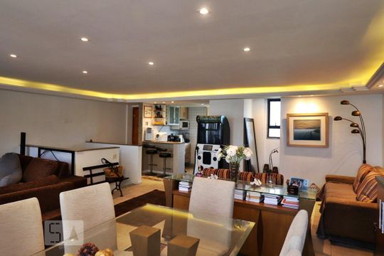 Sala de apartamento para alugar com 3 quartos, 185m² em Recreio dos Bandeirantes, Rio de Janeiro