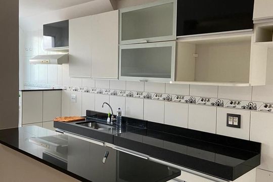 cozinha de apartamento à venda com 2 quartos, 55m² em São Bernardo, Campinas