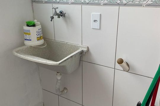 lavanderia de apartamento à venda com 2 quartos, 55m² em São Bernardo, Campinas