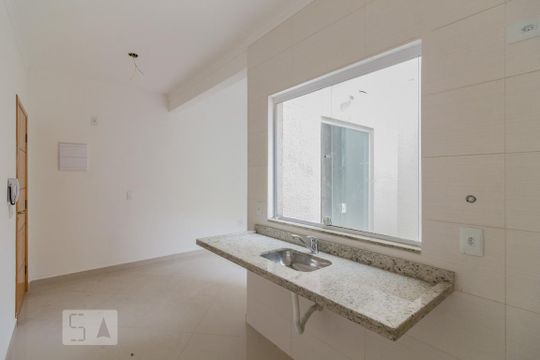 Cozinha de apartamento para alugar com 2 quartos, 50m² em Vila Junqueira, Santo André
