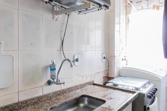 Cozinha de apartamento à venda com 2 quartos, 47m² em Itaquera, São Paulo