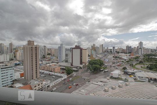 vista da Sacada de kitnet/studio à venda com 1 quarto, 30m² em Rebouças, Curitiba
