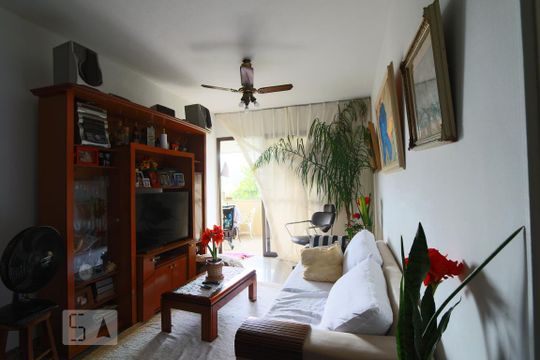 Sala de apartamento à venda com 3 quartos, 120m² em Barra da Tijuca, Rio de Janeiro
