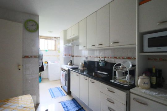 Cozinha de apartamento à venda com 3 quartos, 120m² em Barra da Tijuca, Rio de Janeiro