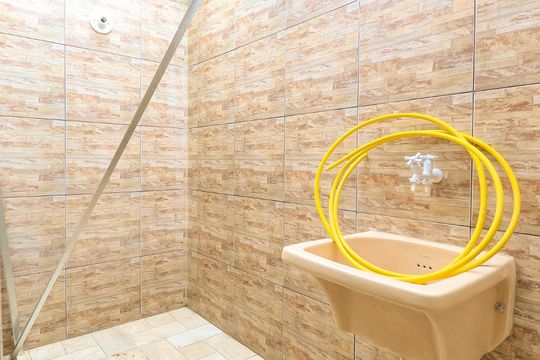 Área de serviço de kitnet/studio para alugar com 1 quarto, 30m² em Vila Antonieta, São Paulo