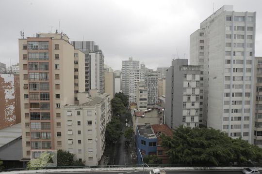 Vista de apartamento à venda com 2 quartos, 35m² em Vila Buarque, São Paulo