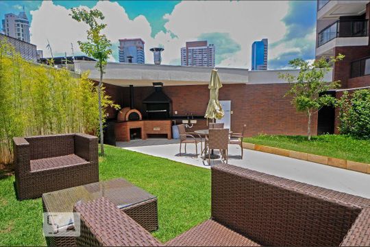 Churrasqueira de apartamento para alugar com 1 quarto, 42m² em Cidade Monções, São Paulo